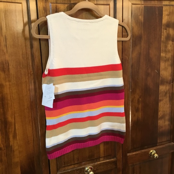 Liz Claiborne sleeveless blouse, size P, stretch, NWT - Picture 3 of 3